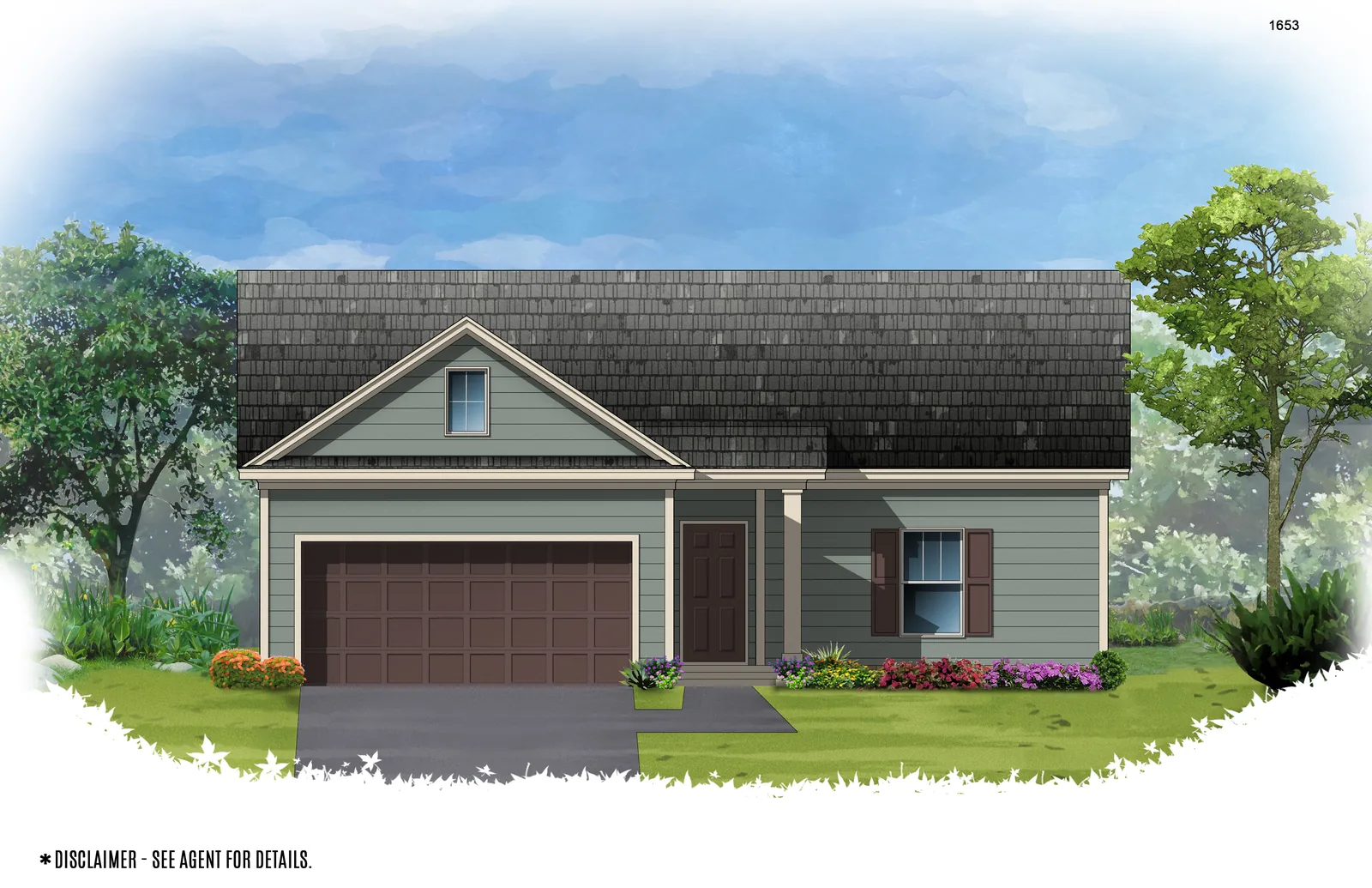 Residential character expressed through illustration.
