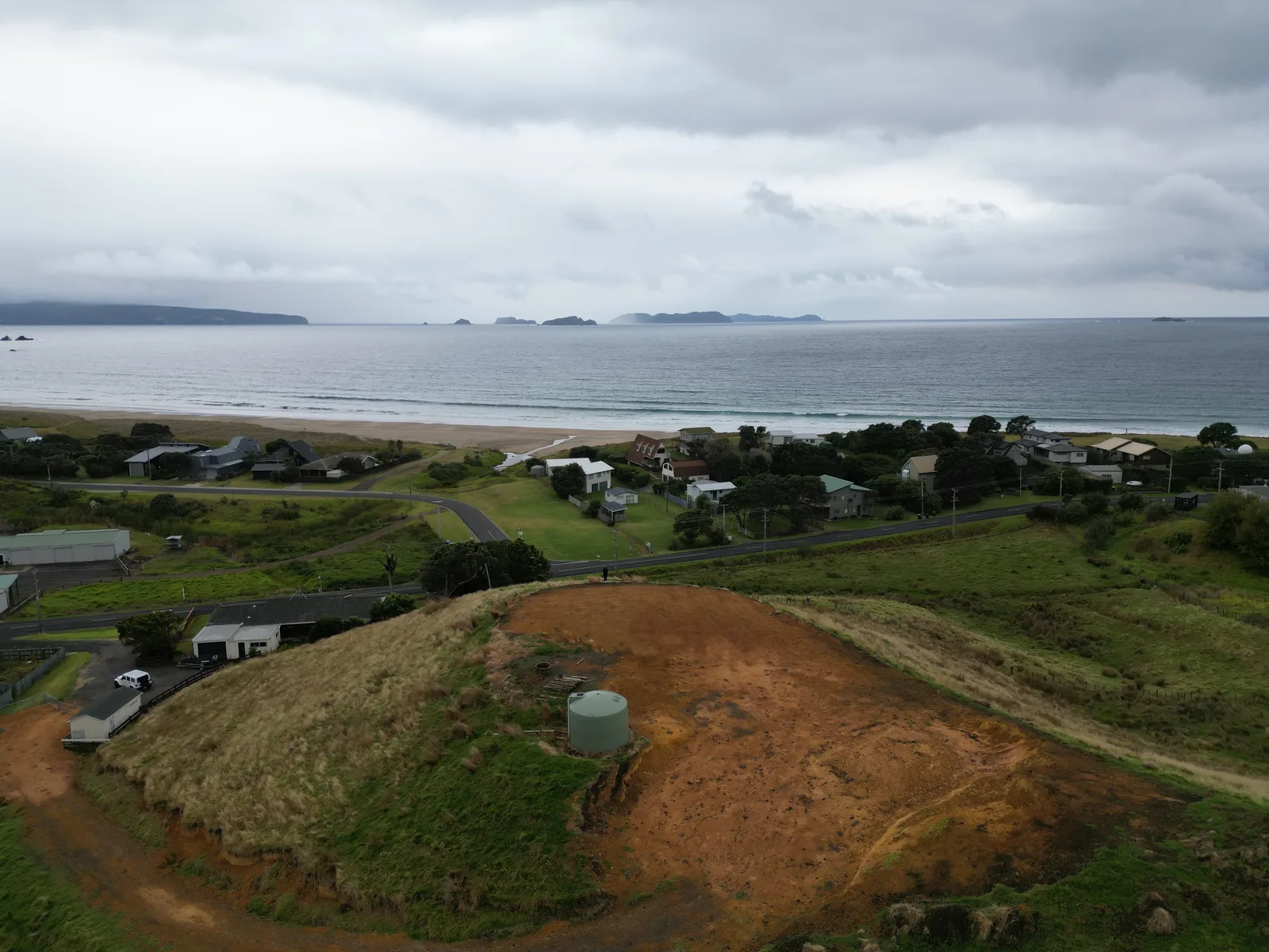 Existing coastal site before the proposed residence