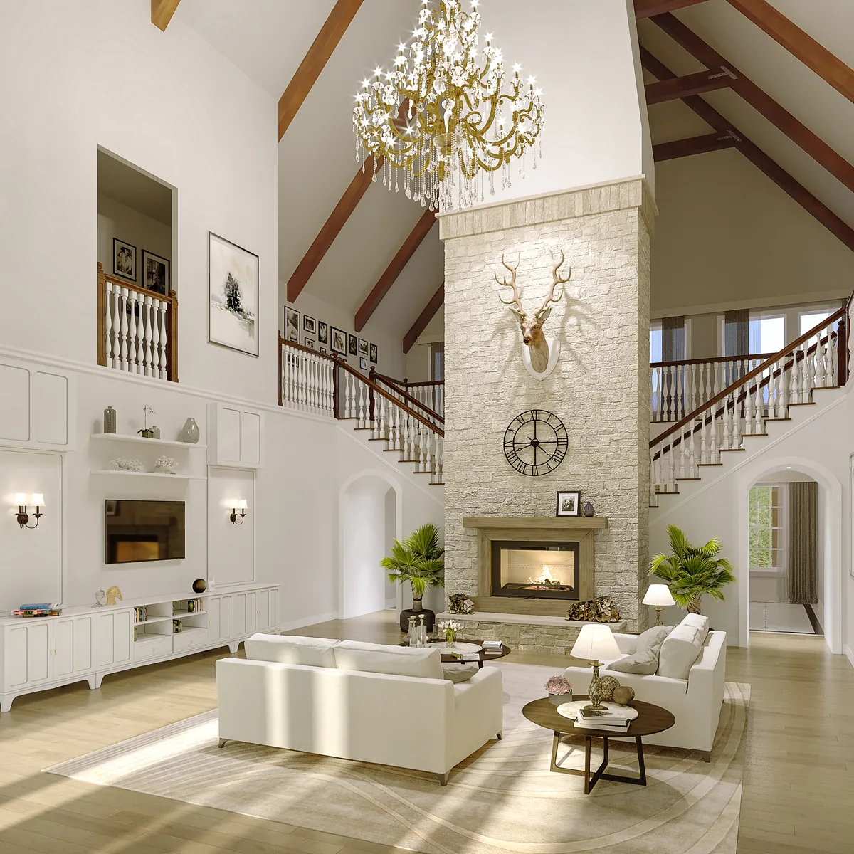 Volume, daylight and a carefully layered interior.